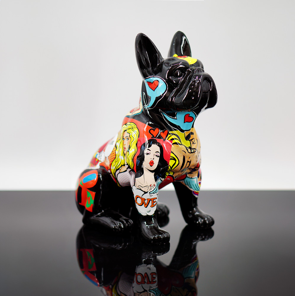 Figurine décorative Bouledogue Français - Bande Dessinée 2 Figurka Dekoracyjna Pies Bulldog Francuski - Komiks