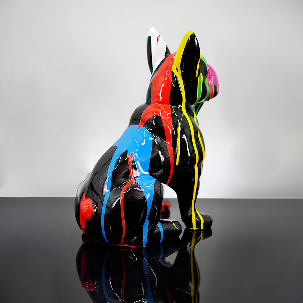 Figurine décorative Bouledogue Français - Trash 2 Figurka Dekoracyjna Pies Bulldog Francuski - Trash