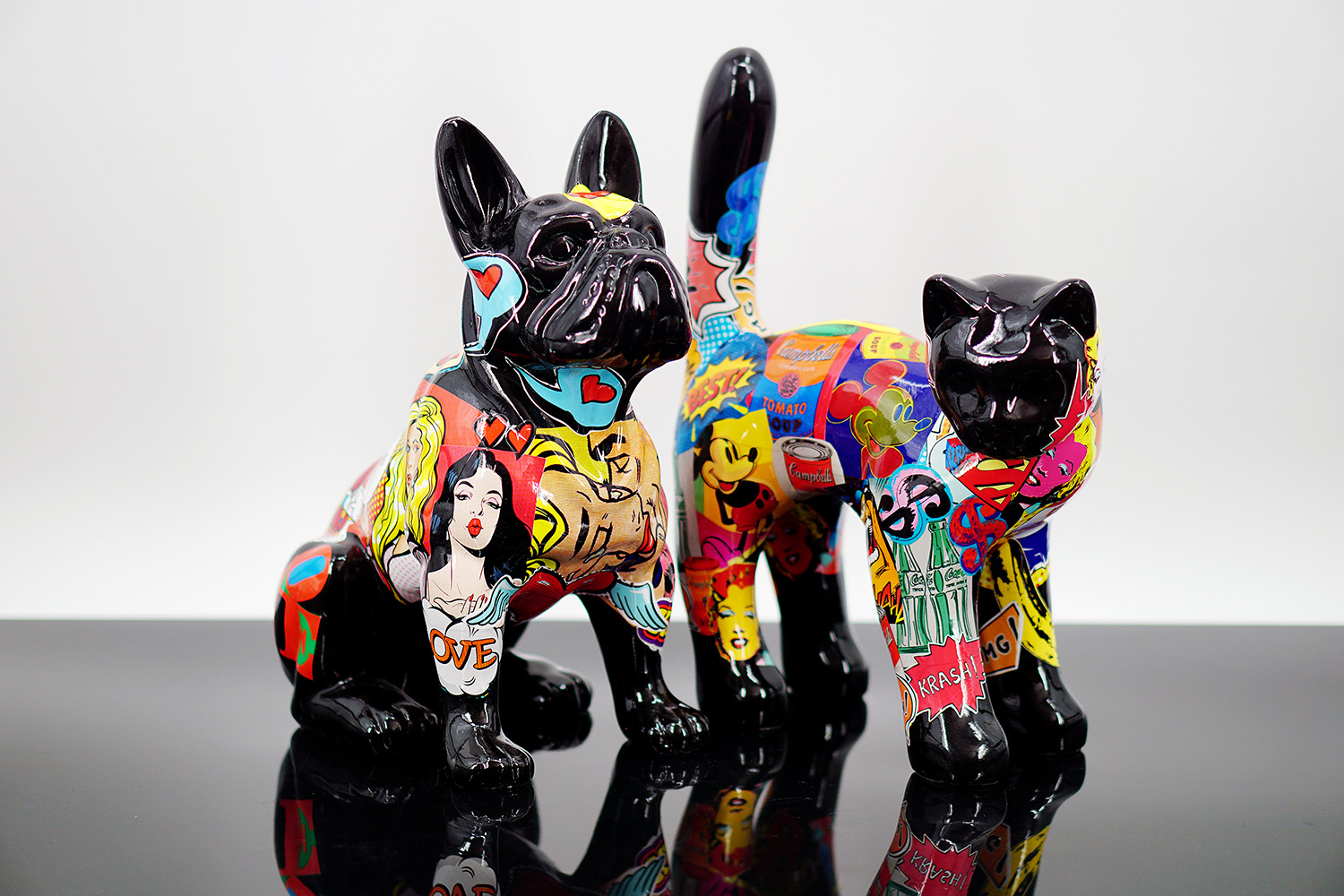 Figurine décorative Bouledogue Français - Bande Dessinée 4 Figurka Dekoracyjna Pies Bulldog Francuski - Komiks