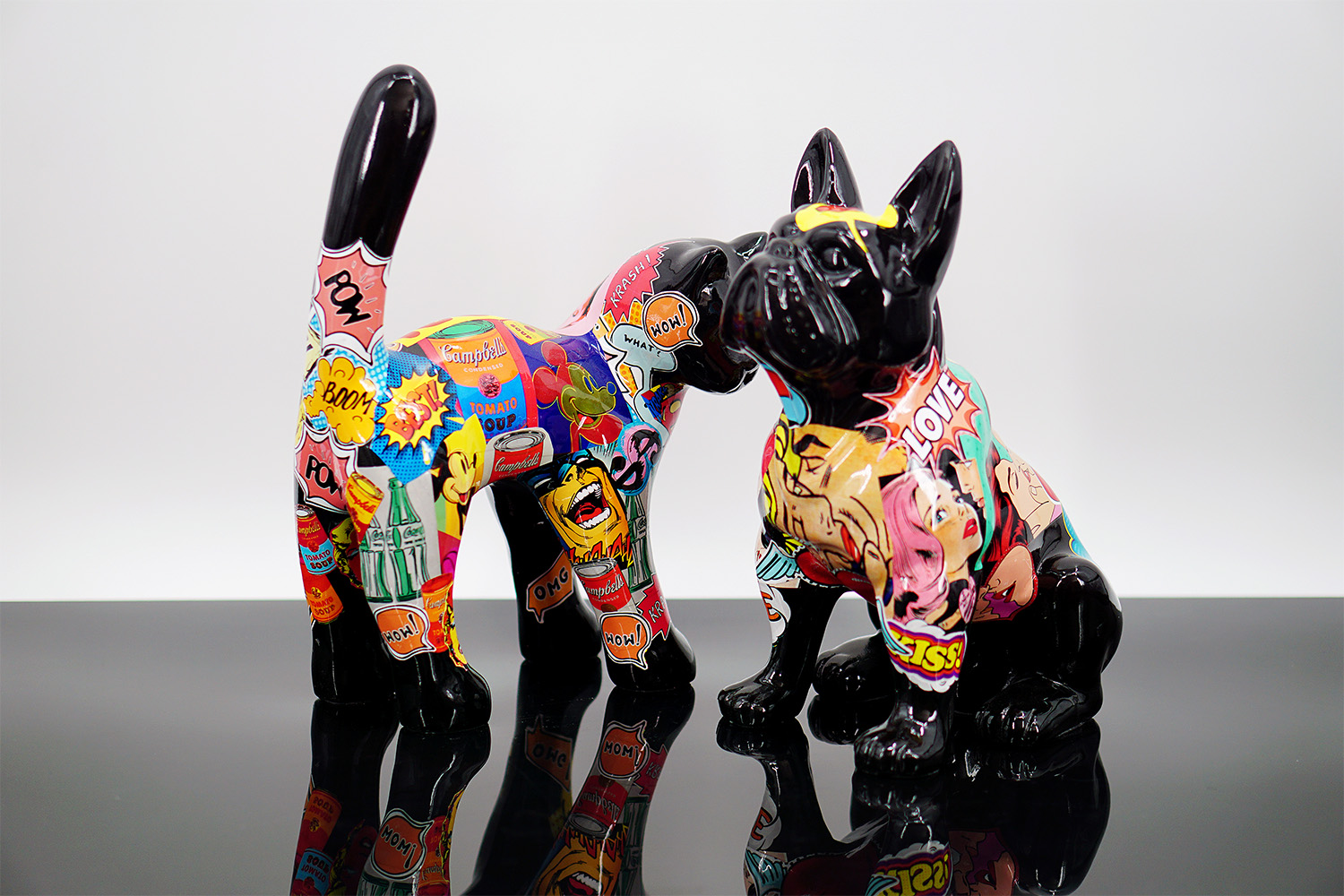 Figurine décorative Bouledogue Français - Bande Dessinée 5 Figurka Dekoracyjna Pies Bulldog Francuski - Komiks