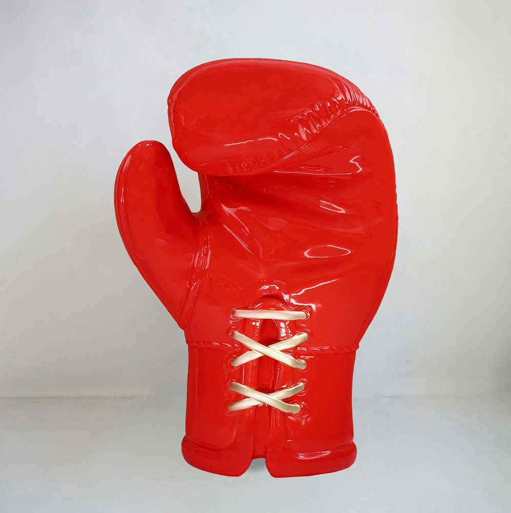 Grande Figurine Réaliste Gant de Boxe - Rouge 1 Grande Figurine Réaliste Gant de Boxe - Rouge