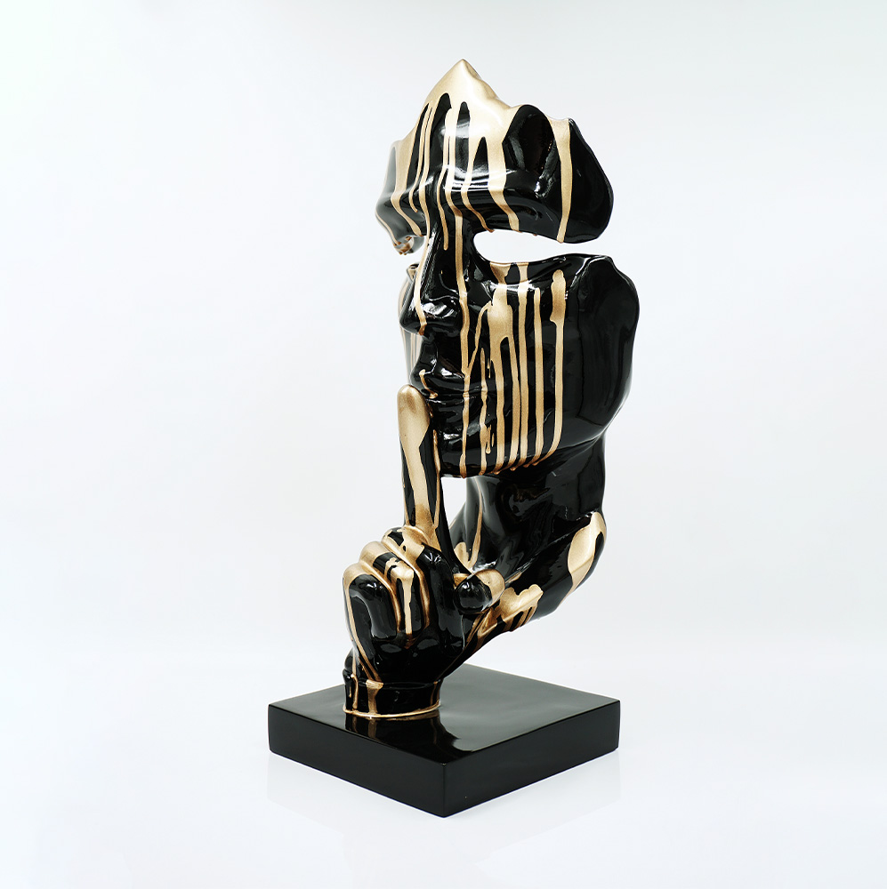 Petite Masque Sur Socle - Motif V 3 Petite Masque Sur Socle - Motif V – Image 3