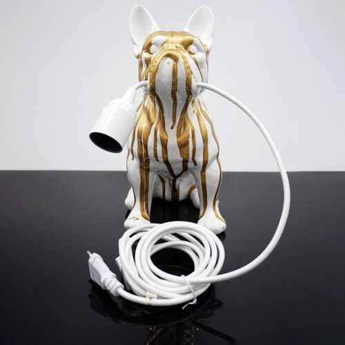 Figurine Décorative Lampe Bulldog Français - Motif IV