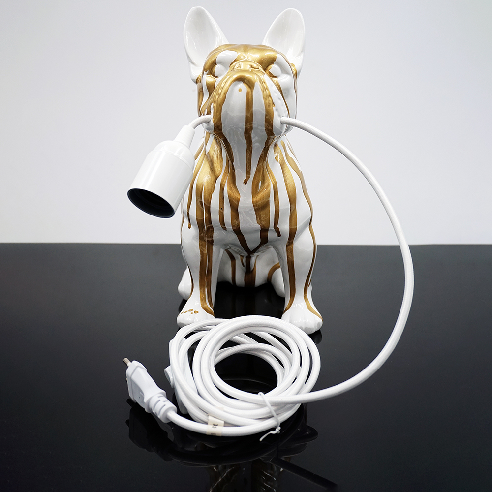 Figurine Décorative Lampe Bulldog Français - Motif IV 1 Figurine Décorative Lampe Bulldog Français - Motif IV