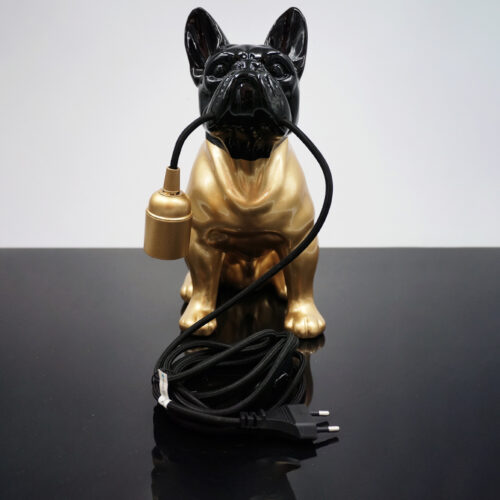 Figurine Décorative Lampe Bulldog Français - Motif VIII