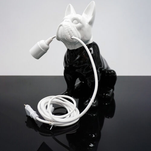 Figurine Décorative Lampe Bulldog Français - Motif V