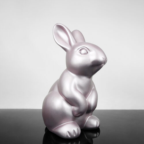 Figura Décorative Lapin de Pâques - Rose Poudré