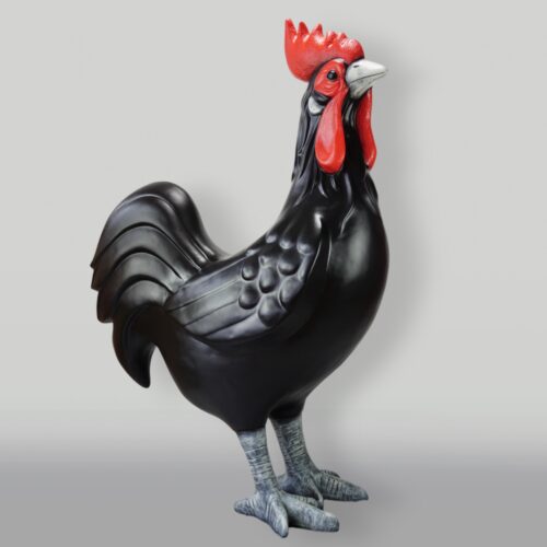 Grande Figurine du Coq Bleu