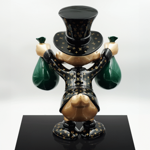 Figurine Décorative – Mini Picsou avec des Sacs d’Argent